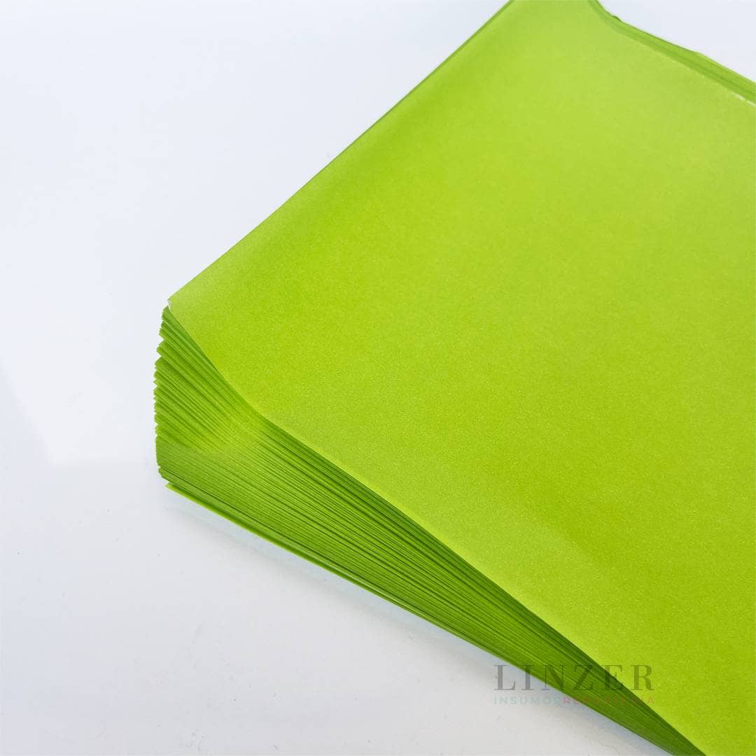 Papel para Alfajores 15x15 - Verde manzana - Linzer insumos reposteria