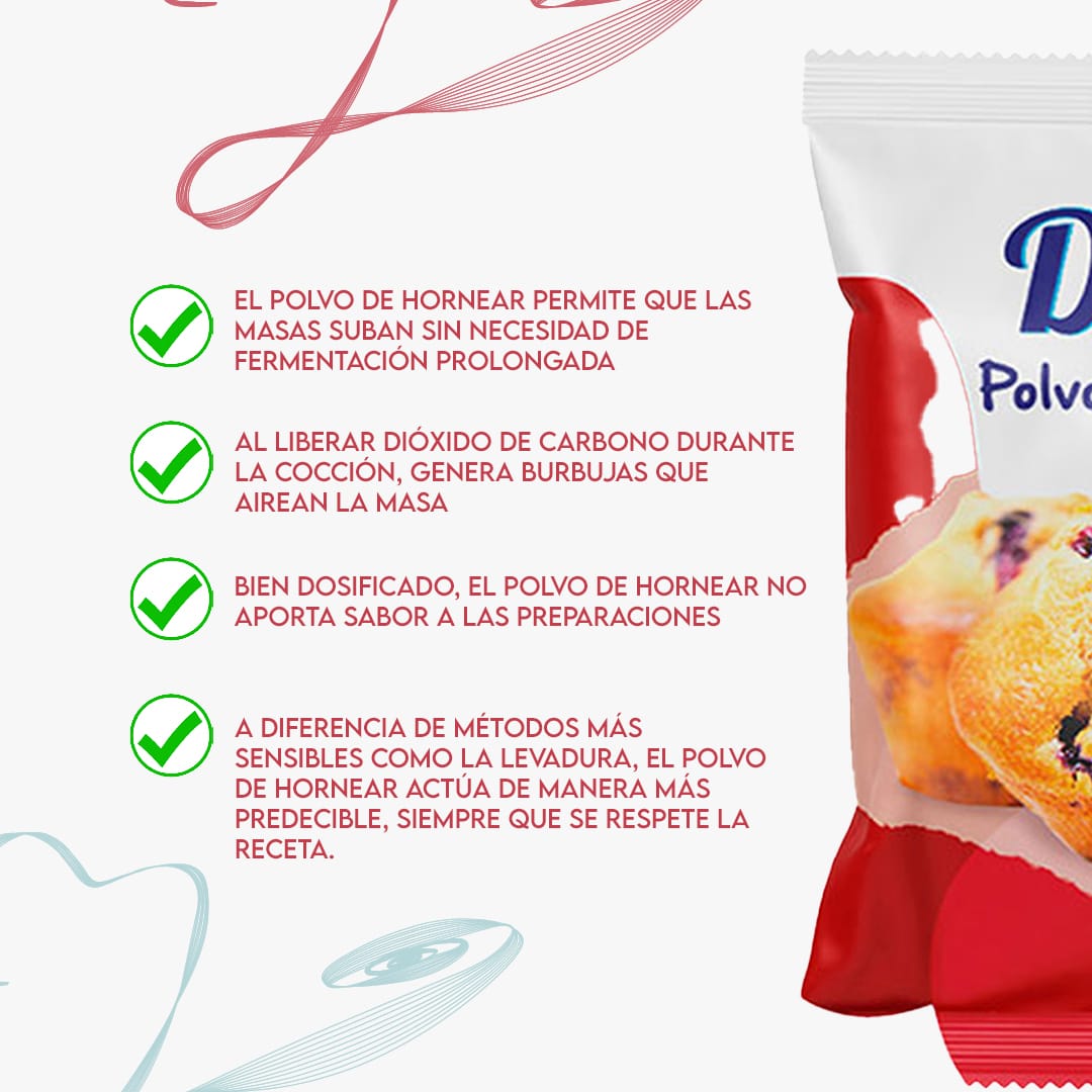 Polvo de Hornear DELICE 500g - Linzer insumos reposteria 