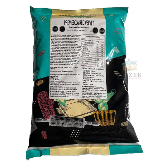 Premezcla Bizcocho Red Velvet – 1 Kg - Linzer insumos reposteria 