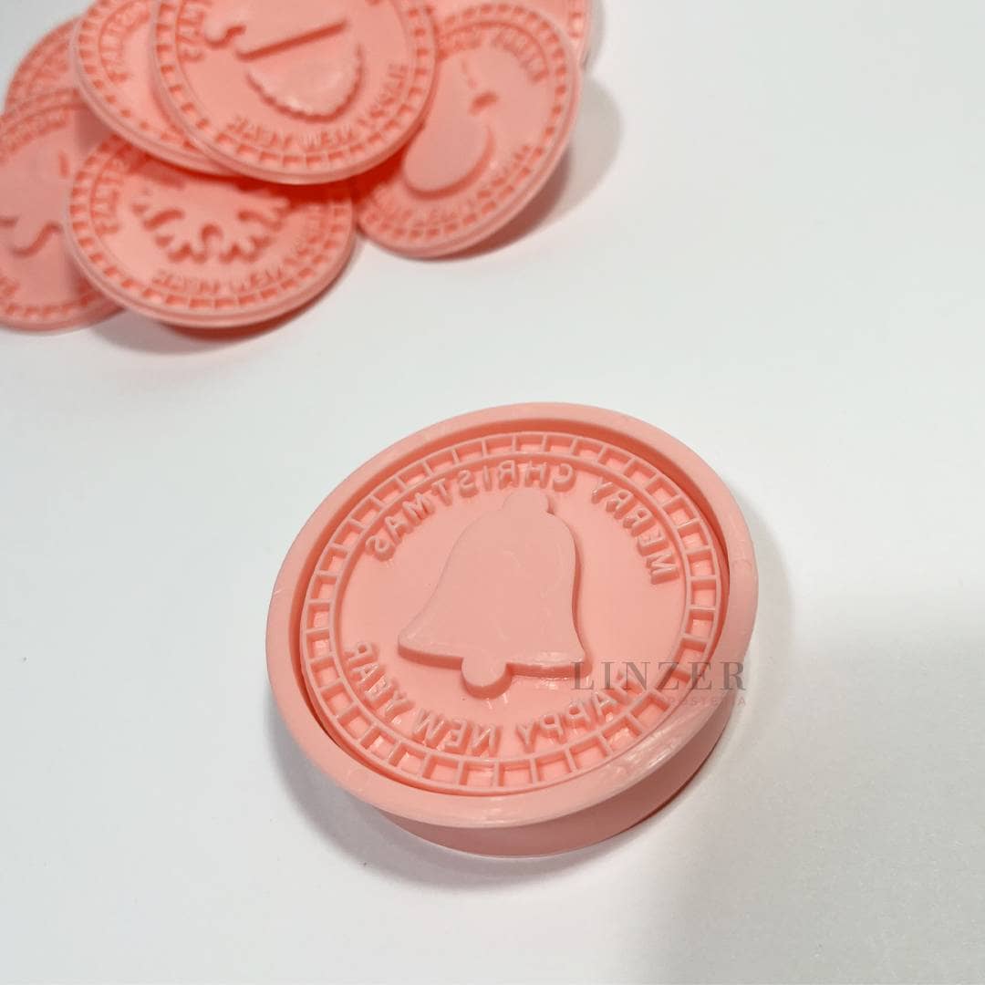 Set de 10 Piezas: Cortador + 9 Sellos Navideños - Linzer insumos reposteria