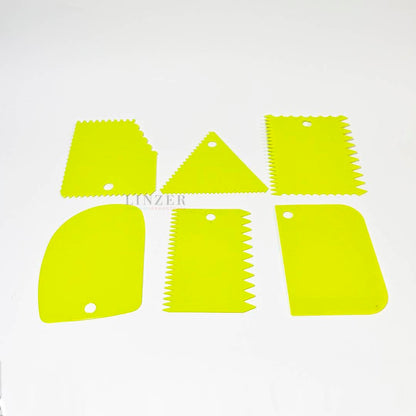 Set de 6 Peines y Raspadores - Linzer insumos reposteria 