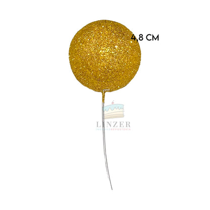 Set de 8 esferas Fancy gold - Linzer insumos reposteria 