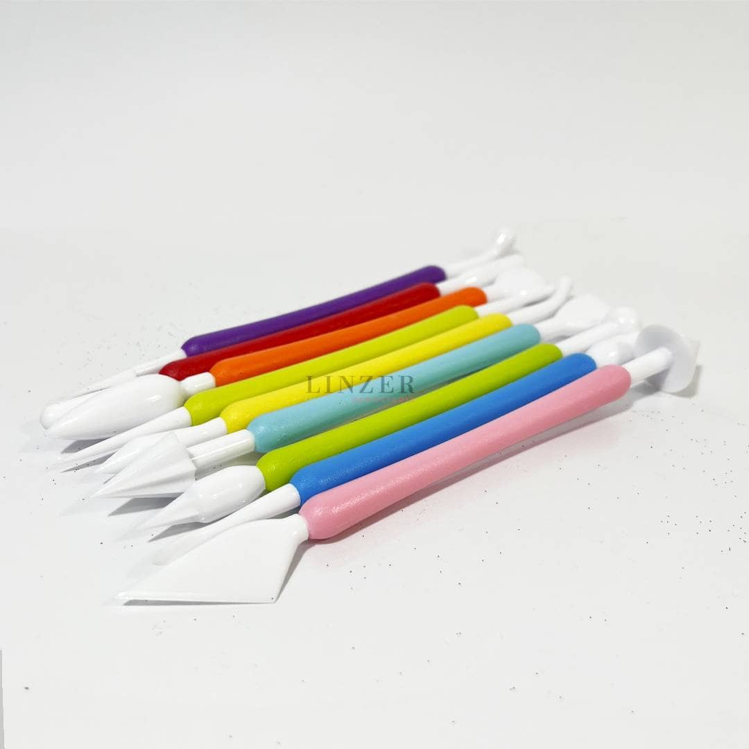 Set de 9 Estecas para modelado - Linzer insumos reposteria 
