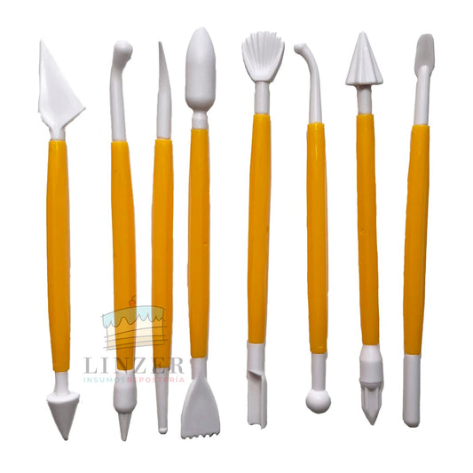 Set de estecas para modelar - Linzer insumos reposteria 