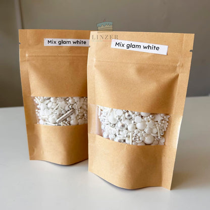 Sprinkles mix glam white - Linzer insumos reposteria 