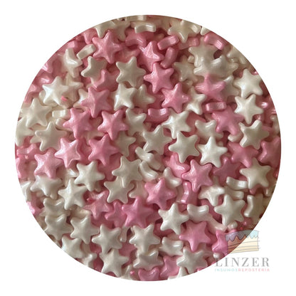 Sprinkles pink star - Linzer insumos reposteria 