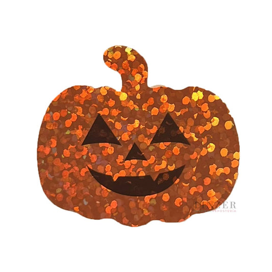 Stickers de Halloween Calabaza Brillante - Tira x50 - Linzer insumos reposteria 