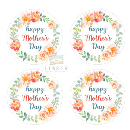 Stickers Mother's Day °1 - 50 unidades - Linzer insumos reposteria 