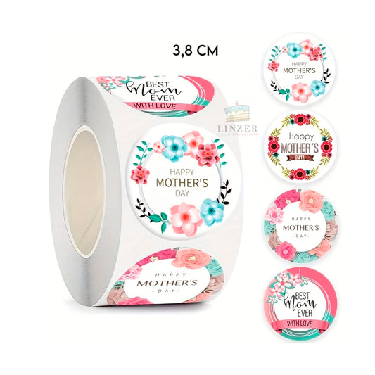 Stickers Queen Mom °2 - 50 unidades - Linzer insumos reposteria 