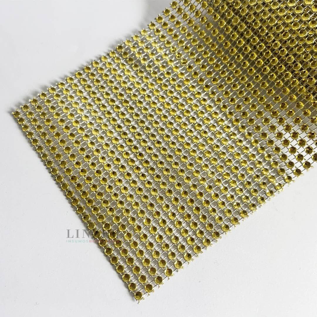 Strass dorado 1 metro - Linzer insumos reposteria 