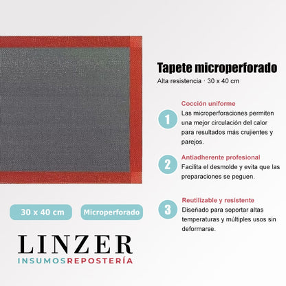 Tapete Microperforado M 30x40 cm - Linzer insumos reposteria 