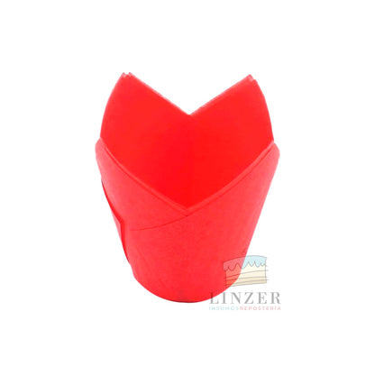 Tulipas de papel pack 50 unidades - Linzer insumos reposteria 